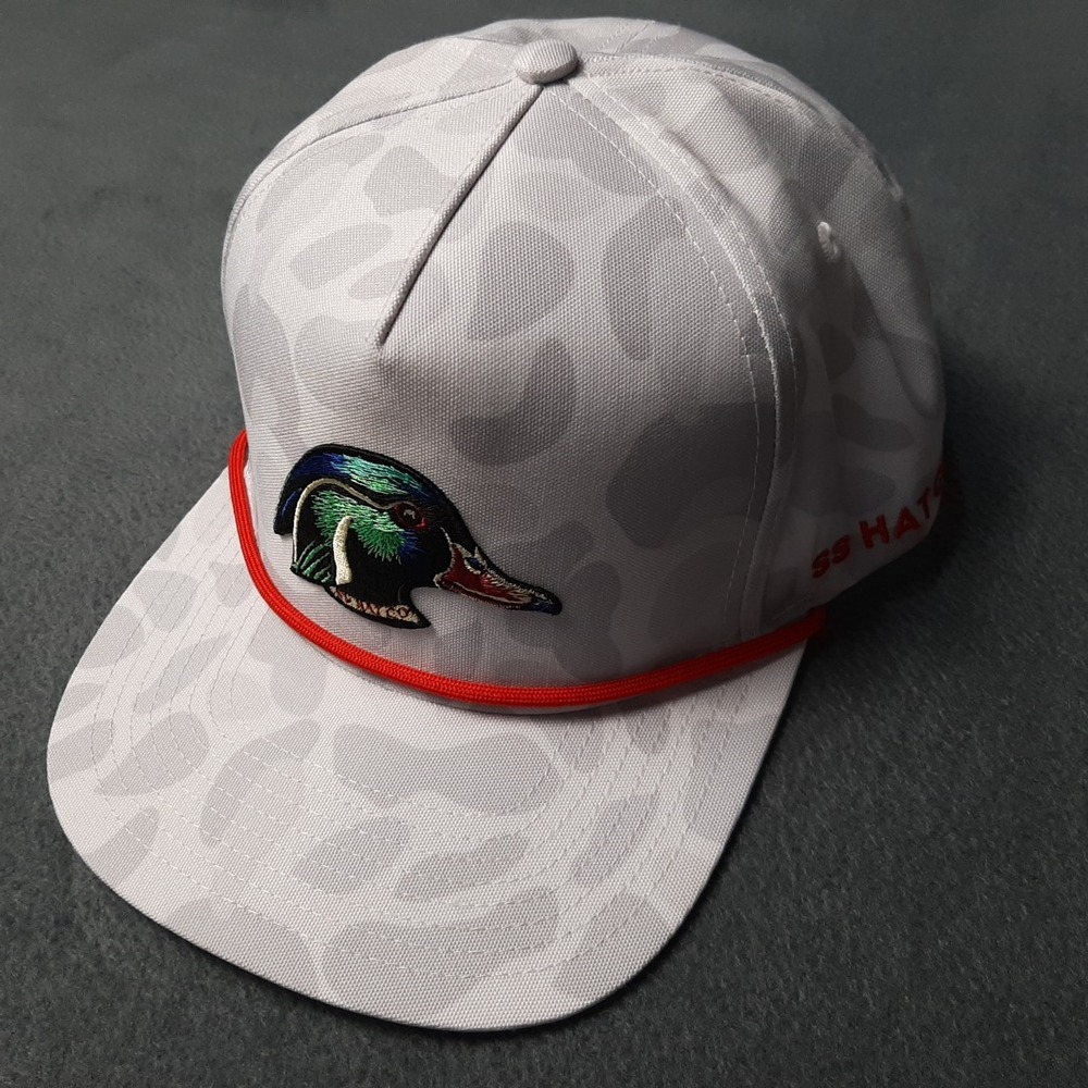 Southern String Hat Cap Men One Size White Snapback Trucker Duck Head Rope Camo